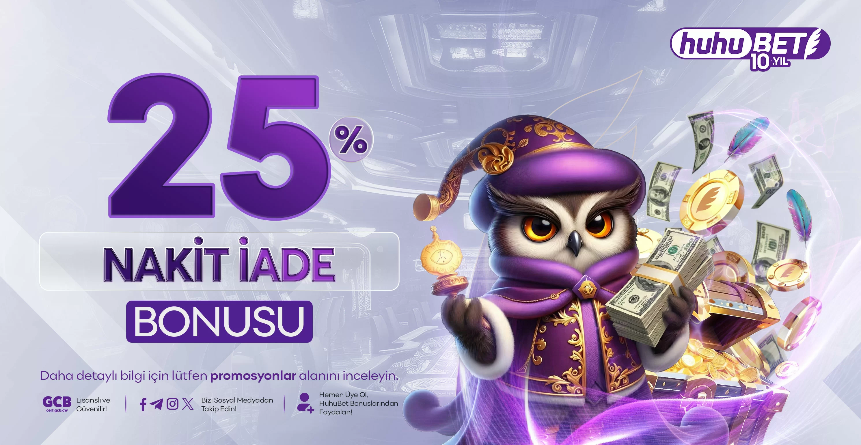 %25 anlık nakit iade bonusu