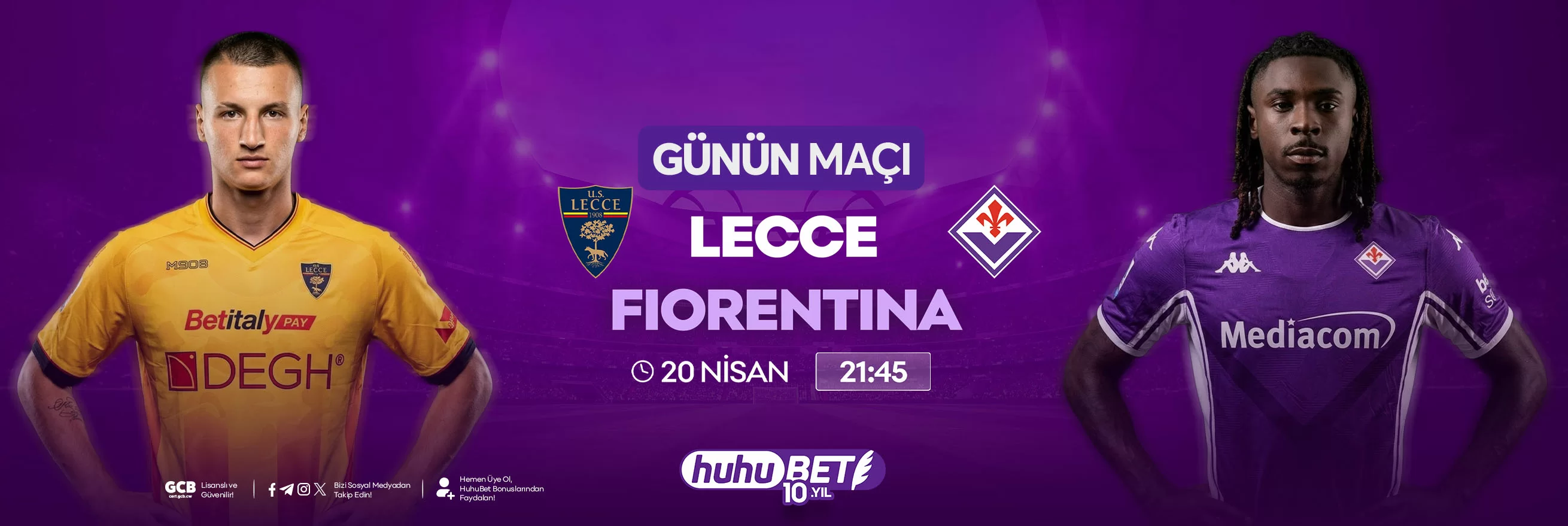 US Lecce &ndash; ACF Fiorentina Serie A maç sonucu görseli