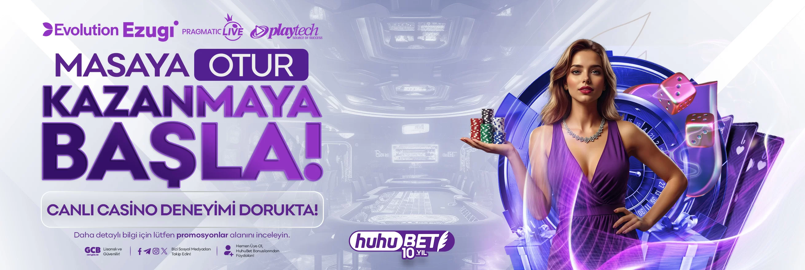 Canlı casino masasına oturarak oynama