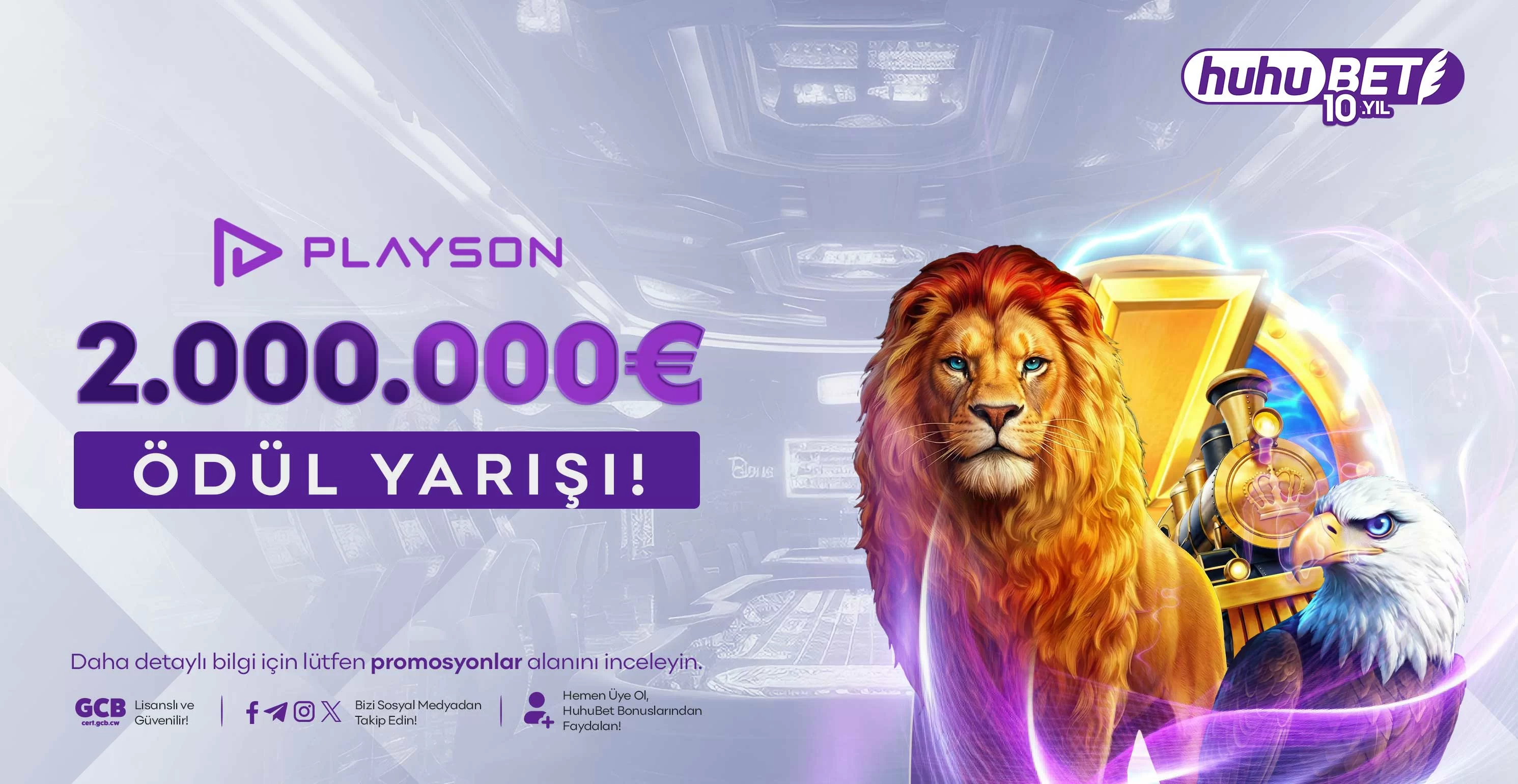 Huhubet Playson turnuva görseli